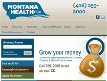 Tablet Screenshot of montanahealthfcu.org